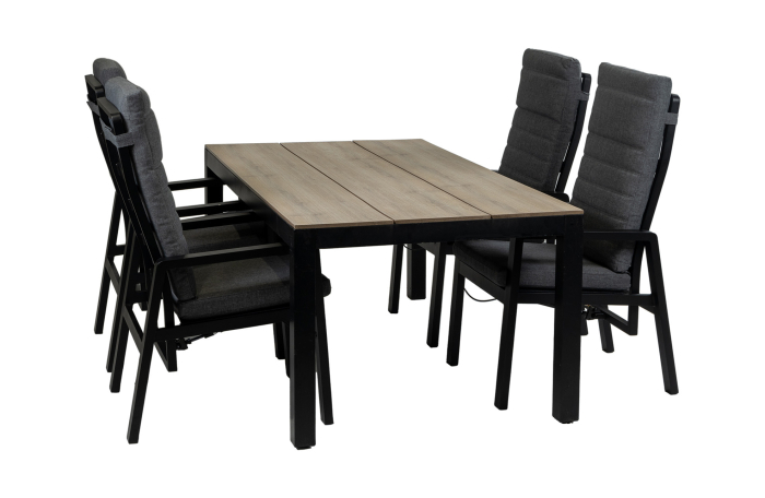 Berlijn-Black-Cyprus-Wood-5-delig-tuinset-tafel-4-seizoenen-tuinmeubelen