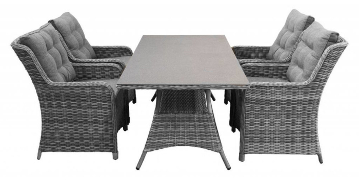 Dublin ash grey met 160cm tafel