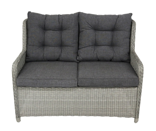 Loungebank Dublin | 2-persoons | Mystic Grey | Wicker 