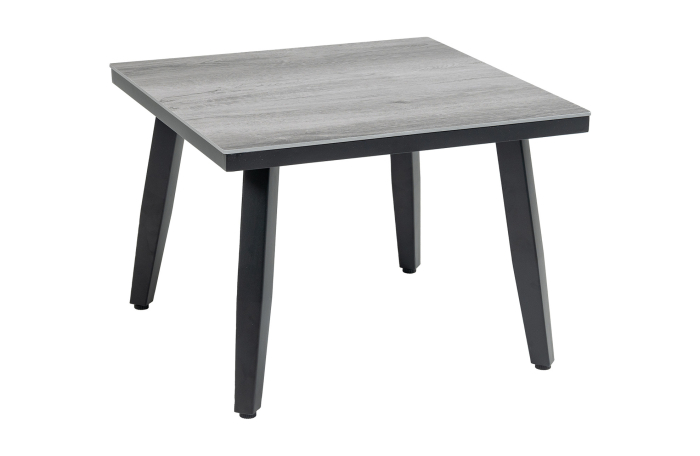 Mykonos-moderne-vierkante-bijzettafel-grijs-kunststof-aluminium-4 seizoenen Tuinmeubelen