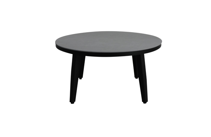 Mykonos ronde bijzet tafel betonlook 58cm - ronde beton look bijzettafels kunststof - 4 Seizoenen Tuinmeubelen