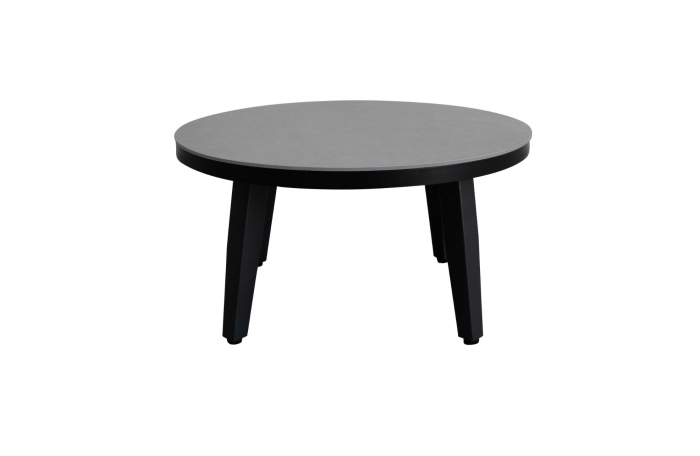 Mykonos ronde bijzet tafel betonlook 90cm - ronde beton look bijzettafels kunststof - 4 Seizoenen Tuinmeubelen