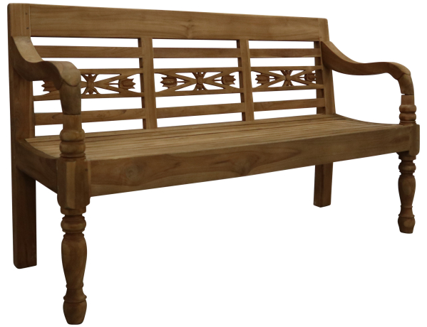 Stationsbank 3-zits | 150cm | Teakhout 