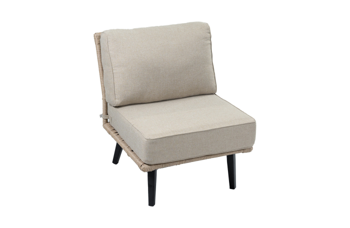 Trendy Lounge midden element-Isabel-Sand-4-seizoenen-tuinmeubelen