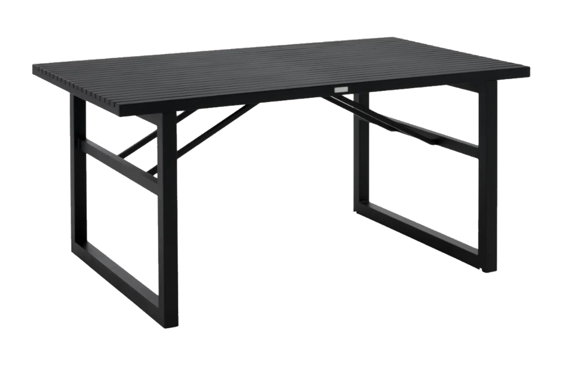 Tuintafel Vevi | Brafab | 160x90cm | Aluminium | Black | Vooraanzicht 