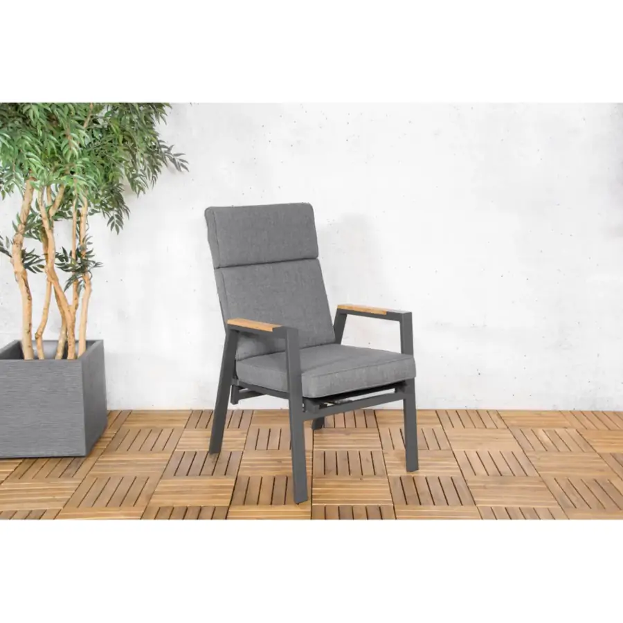 aluminium-tuinstoelen-aluminium-antraciet-Milano-teak-armleggers-SenS-Line