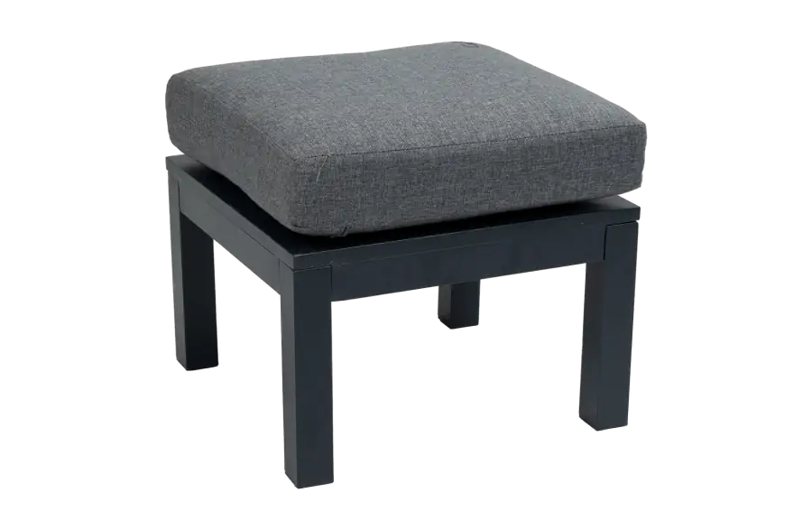 Hocker Bezano | Matt Black/Grey | Aluminium