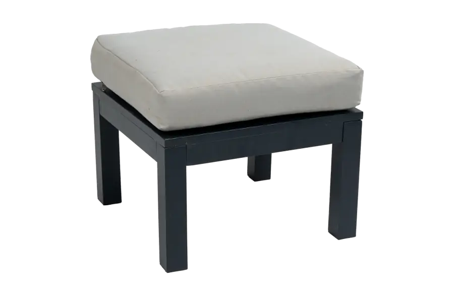 Hocker Bezano | Matt Black/Off White | Aluminium