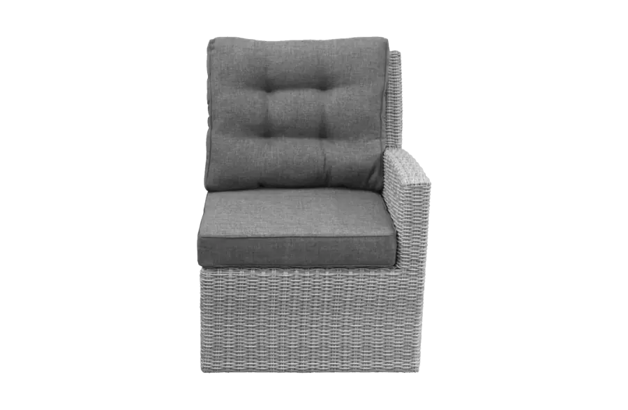 Bankdeel links Dublin | Mystic Grey | Wicker