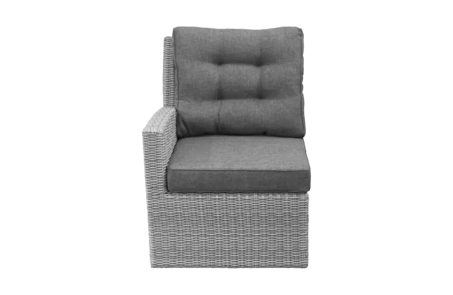 Bankdeel rechts Dublin | Mystic Grey | Wicker