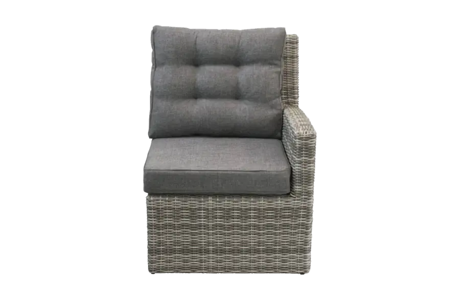 Bankdeel Links Dublin | Ash Grey | Wicker
