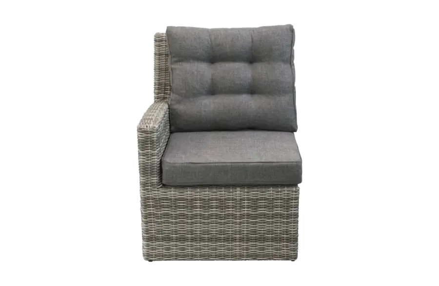 Bankdeel Rechts Dublin | Ash Grey | Wicker
