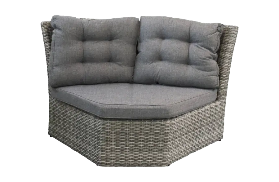 XL hoek element Dublin | Ash Grey | Wicker