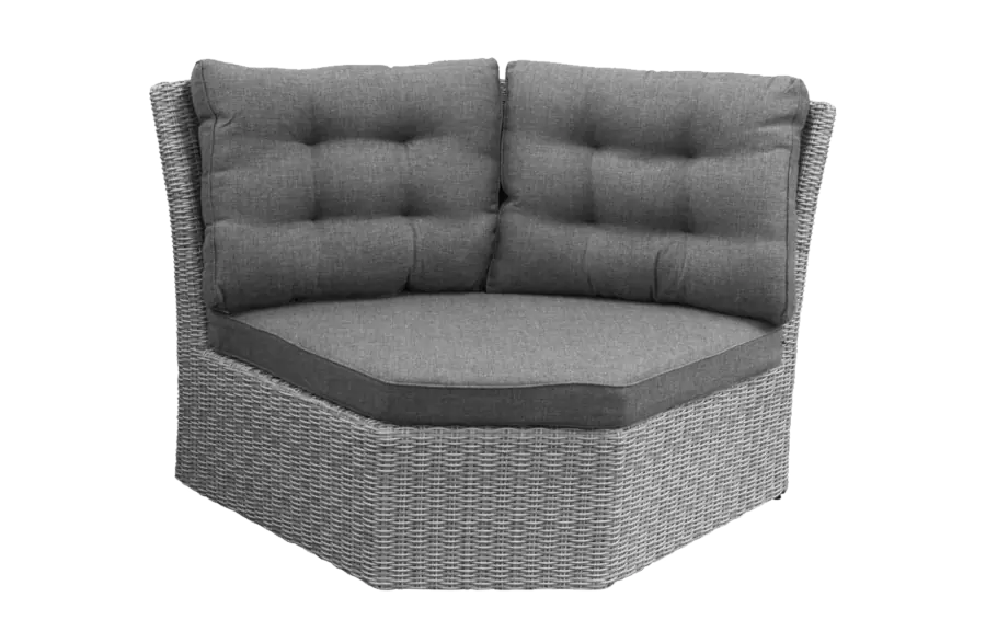 XL hoek element Dublin | Mystic Grey | Wicker