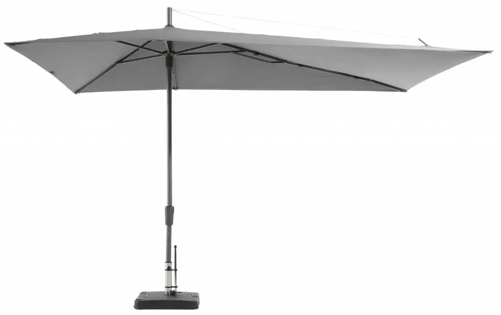 Madison Parasol | Asymetric Sideway | Light Grey | 220x360cm 