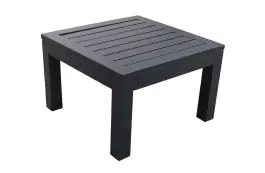 Bijzettafel Bezano 50x50cm | Matt Black | Aluminium