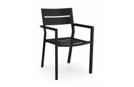 Stapelbare tuinstoel Delia | Black | Aluminium | Brafab