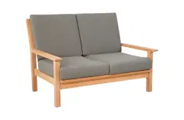 Loungebank 2-zits | 124cm | Teakhout