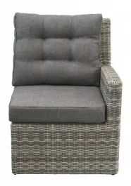 Bankdeel Links Dublin | Ash Grey | Wicker