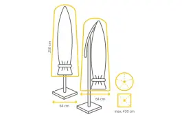 Outdoor Covers Parasol beschermhoes | 250x64cm