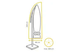 Outdoor Covers Parasol beschermhoes | 260x60/86cm