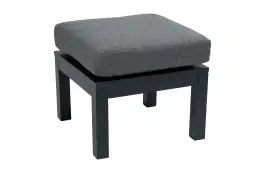 Hocker Bezano | Matt Black/Grey | Aluminium