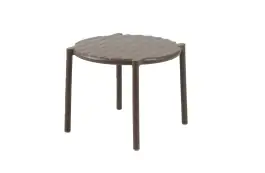 Bijzettafel Doga ø49,5cm | Kunststof | Tabacco