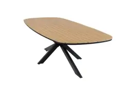 Tuintafel Cadiz 280x115cm | Tecon Teak & Black