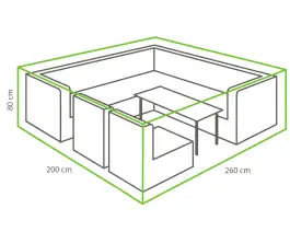 Outdoor Covers Loungeset beschermhoes | 260x200x80cm