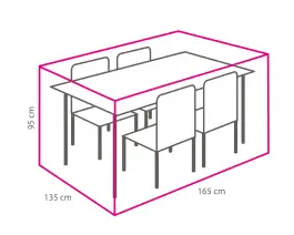 Outdoor Covers Tuinset beschermhoes | 165x135x95cm