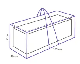 Outdoor Covers Kussen opbergtas | 125x40x50cm