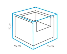 Outdoor Covers Loungestoel beschermhoes | 95x95x70cm