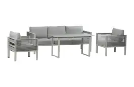 Stoel-Bank Lounge Dining Set Cuba | 3-zitsbank | Sand