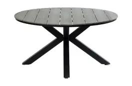 Ronde tuintafel Cyprus ø150cm | Grey | Polywood & Aluminium