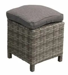 Hocker Dublin 40x40cm | Ash Grey | Wicker