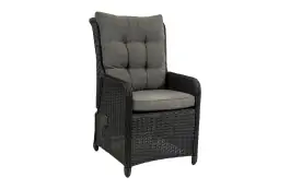 Verstelbare tuinstoel Dublin | Black | Wicker