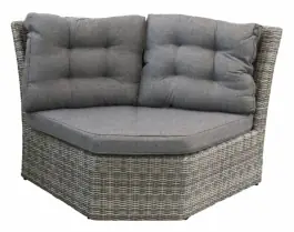XL hoek element Dublin | Ash Grey | Wicker