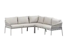 Hoek Loungebank Elvira | Camel & Beige