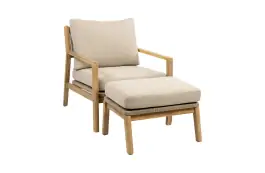 Felline loungestoel + Hocker Felline