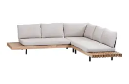 Hoek Loungeset Lissabon | Acacia Teaklook & Sand