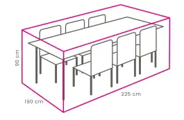 Outdoor Covers Tuinset beschermhoes | 225x195x90cm