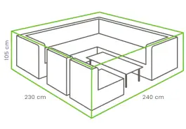 Outdoor Covers Loungeset beschermhoes | 240x235x105cm