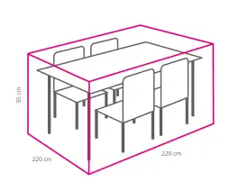 Outdoor Covers Tuinset beschermhoes | 8-hoek | 220x220x95cm