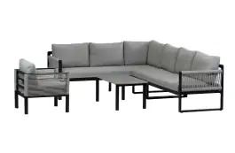 Hoek Lounge  Set Reims | Loungestoel Cuba | Links | Black