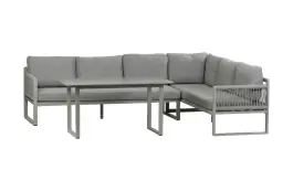 Hoek Lounge Dining set Reims | Rechts | Sand & Off Sand