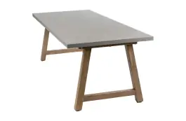 Tuintafel Rock 235x95cm | Beton & Acacia Teaklook