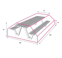 Outdoor Covers Tuinset l beschermhoes | 185x190x70cm