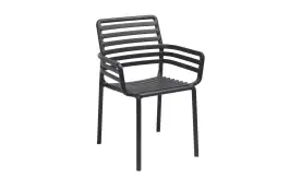 Stapelbare tuinstoel Doga | Kunststof | Antraciet
