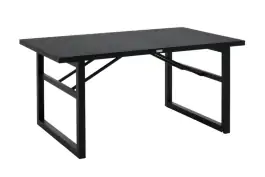Tuintafel Vevi 160x90cm | Aluminium | Black