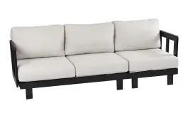 3-persoonsbank Tulum | Black | Aluminium